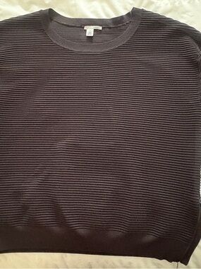 Women’s Ribbed Crewneck Sweater by Halogen - Black, Sz XL
